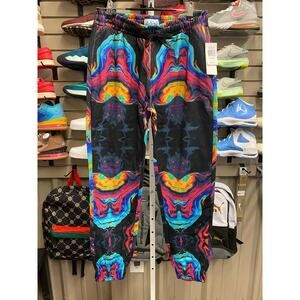 Fresh Prints of Bel-Air Joggers Psychedelic Multicolored Graphic Size Medium NWT